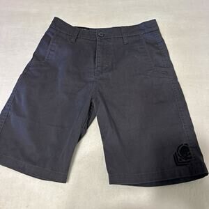 Metal Mulisha Men's Black Cotton Chino Flat Front Shorts 11" Inseam 26 Pockets